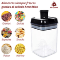 thumbnail image 3 of Set De 7 Contenedores Para Almacenamiento de Alimentos Cereales Dulces yMás Para Cocina JustClick MX Práctico, 3 of 7