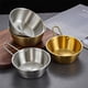 thumbnail image 3 of Outdoor Sport Rice Wine Bowl Rice Bowl Korean Seasoning Bowl Color Silver Gold Thickened With Handle L 12x5x4cm, 3 of 11