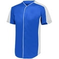 thumbnail image 2 of Augusta sportswear Men's Full Button Baseball Jersey - 1655, 2 of 2