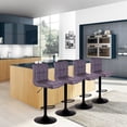thumbnail image 2 of Bronte Living Leatherette Bar Stool with Adjustable Height, 360 Swivel Design, Comfortable Mid-Backrest, Pedestal Base with Footrest for Kitchen, Pub - Series Clementine - Set of 2, 2 of 9