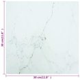 thumbnail image 4 of vidaXL Table Top White 30x30 cm 6 mm Tempered Glass with Marble Design, 4 of 4