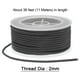 thumbnail image 2 of Nylon Hilo Cordel Rebordear Cordón 2mm Extrafuerte Trenzado Nylon Artesanía Cuerda para Pulseras Joyería Fabricación Bricolaje Artesanías 11M/36 Pies, Negro Unique Bargains cordón de abalorios, 2 of 7