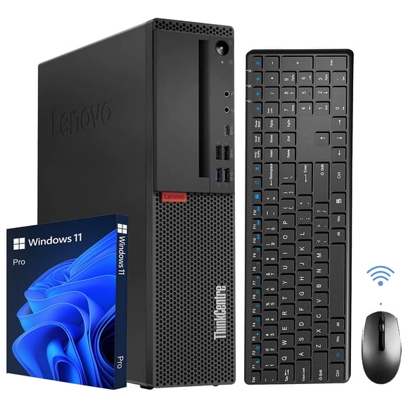 High-Performance Desktop Computer Lenovo PC ThinkCentre M720s SFF | Windows 11 Pro | Intel i5-8500 Hexa-Core 8th Gen Processor | 32GB DDR4 RAM | 512GB NVMe SSD | WIFI | Bluetooth - Black