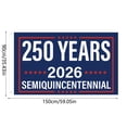 thumbnail image 3 of Double Sided 250th Anniversary American USA Flags 3x5 Outdoor- Vivid Colors 3Ply 1776-2026 250 Years Birthday Patriotic Flags Banners- Heavy Duty 100% Polyester with 2 Brass Grommets, 3 of 6