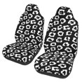 thumbnail image 2 of Haiem Black Leopard Printed Car Seat Covers Set of 2, Universal Fit Car Seat Covers,Protective Seat Covers,Comfortable Car Seat Covers, Easy Installation Seat Covers, Vehicle Seat Covers, 2 of 9