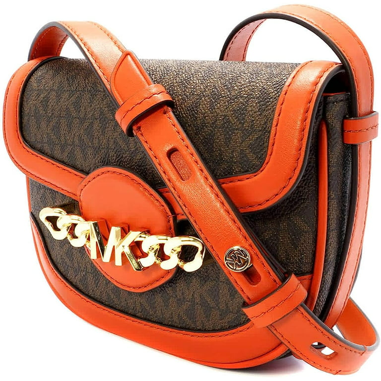 Michael Kors Signature Logo-print Small Hally Shoulder Bag: Handbags