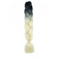thumbnail image 1 of Xiao Hua Extensiones de cabello trenzado para mujeres, 3 paquetes de 100 g/paquete, 24 pulgadas, cabello trenzado sintético de alta temperatura para trenzas de crochet retorcidas, de negro a beige, 1 of 2