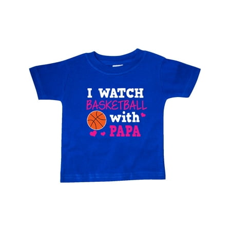 

Inktastic I Watch Basketball with Papa Gift Baby Boy or Baby Girl T-Shirt