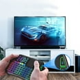 thumbnail image 3 of Clavier et Souris Sans Fil Bluetooth Sans Fil à Double Mode Tactile Voix Infrarouge d'Apprentissage Télécommande Mini Rechargeable Souris Rétroéclairée Couleur Clavier, 3 of 7