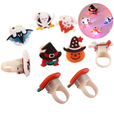 9PCS LED Finger Ring Cartoon Cute LED Ring Toy Light up Ring for Halloween