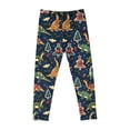 thumbnail image 4 of Pantalones largos con estampado navideño, cintura alta, elásticos y suaves, para niña, 4 of 8
