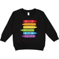 thumbnail image 2 of Inktastic Colored Crayons Toddler Sweatshirt, 2 of 4