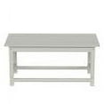 thumbnail image 6 of Costaelm Paradise 3-Piece Set Outdoor Patio Adirondack Coffee Table and Square Side Table, Sand, 6 of 10
