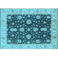 thumbnail image 1 of Ahgly Company Indoor Rectangle Oriental Light Blue Traditional Area Rugs, 2' x 4', 1 of 4