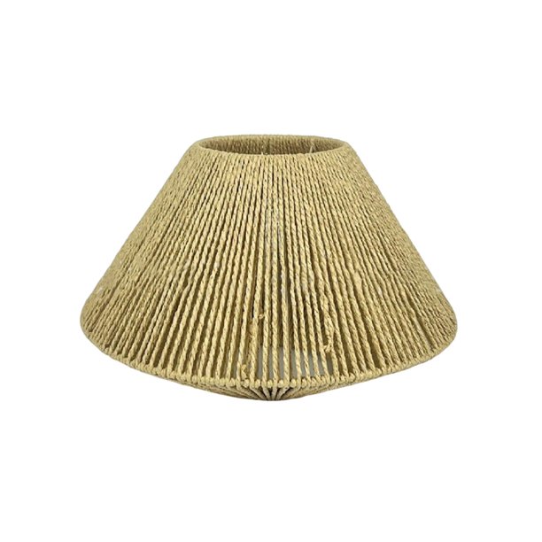 Pantalla retro tejida a mano, cubierta de luz, cubierta de lámpara colgante, candelabro extraíble Largo jinwen Pantalla tejida