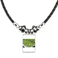 thumbnail image 1 of Waterless Cultivated Vegetables Necklace Jewelry Torque Leather Rope Pendant, 1 of 3