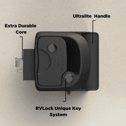 RVLock GripLite RV Door Lock Replacement for Secure Access with A Premium Feel, Made for Campers and Trailers