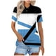 thumbnail image 1 of Blusas para las Mujeres Impresión Casual Manga Corta Turndown Collar Botón Superior, Tops Cortos para las Mujeres, 1 of 5