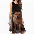 thumbnail image 2 of Cute Dog Dress Loose Women'S Dress Beach Dresses With Pockets Dresses For Womens, 2 of 4