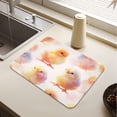 thumbnail image 5 of Dish Drying Mat Absorbent Dish Drainer Kitchen Counter 15.7x11.8inch Dish Drying Pad for Countertops Sinks Draining Racks Cute Baby Chicks, 5 of 9