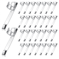 thumbnail image 2 of Pencil Clips Slide on Pencil Pocket Clips Snap In, Pencil Holder Clip Metal Hangable Portable Pencil Clips, 120 Pcs, 2 of 8