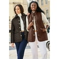 thumbnail image 5 of Jessica London Women's Plus Size Snap-Front Quilted Coat, 5 of 5