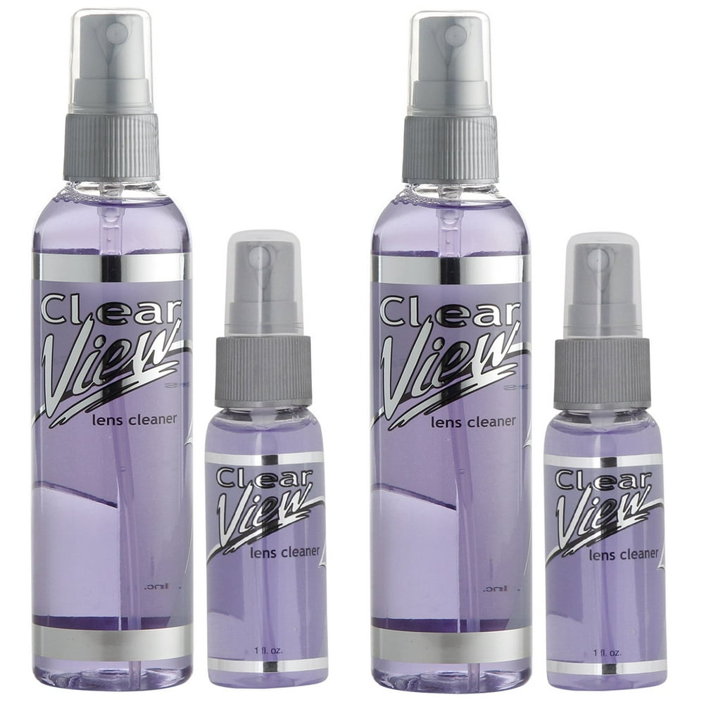 Eyeglass Lens Cleaner Spray Pack of 24oz & 21oz Clear View Glasses