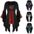 thumbnail image 2 of Tejiojio Costumes for Women Clearance Women Gothic Criss Cross Sequined Insert Sleeve Dress, 2 of 5