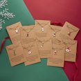 thumbnail image 3 of PVCS Creative Dripping Oil Santa Snowman Necklace Wishing Painting Oiled Paper Card Necklace, 3 of 3