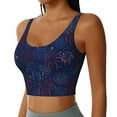 thumbnail image 2 of Rateoe Firework Print Womens' Sports Bras Scoop Neck Sports Vest- Padded U Back Seamless High Impact Support, 2 of 7