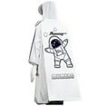 thumbnail image 1 of Toddler Rain Coat Kids Extended Coverage Raincoat for Backpack Protection Boys and Girls Students Riding Raincoat Cape De Pluie Enfant White 16 Years-18 Years, 1 of 7