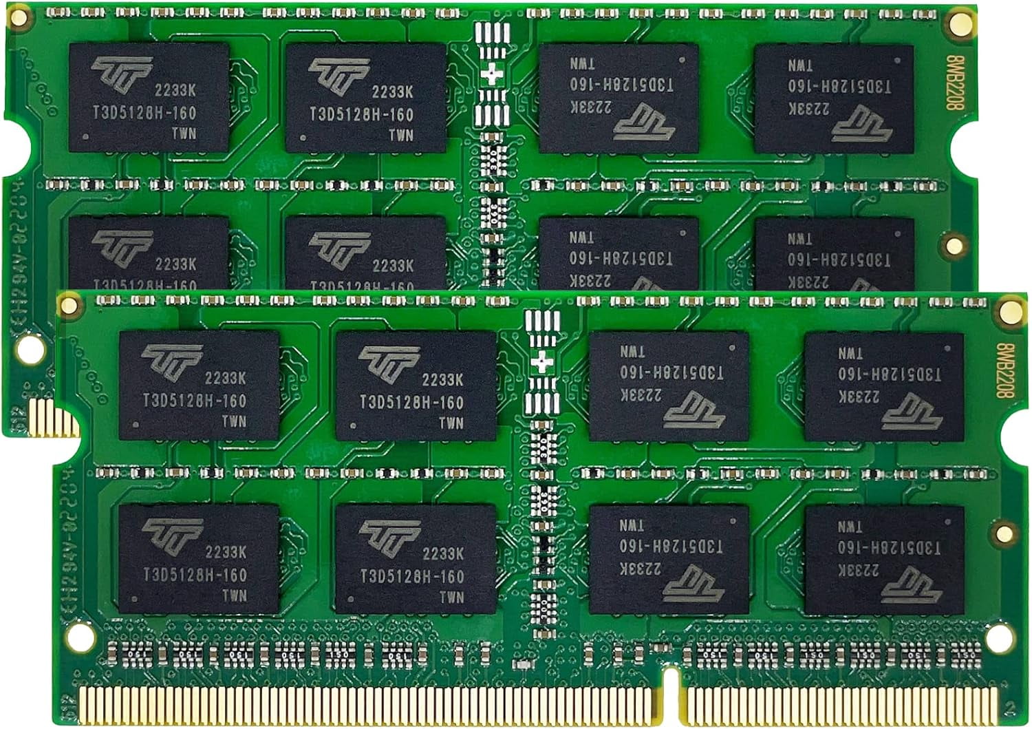 Timetec 8GB DDR3 Laptop RAM Memory, 1333MHz PC3-10600, SODIMM 204-Pin, Non-ECC Unbuffered, 1.5V/1.35V CL9, Dual Rank 2Rx8