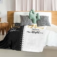 thumbnail image 4 of 50th Wedding Anniversary for Couples Golden 50th Anniversary for Parents 50 Years of Being Mr. Right Mrs. Always Right Gift Wedding Anniversary Blanket Gifts for Husband Wife Parents Grandparents, 4 of 5