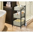 thumbnail image 4 of Sorbus Storage Box Woven Basket Bin Container Tote Cube Organizer Set Stackable Storage Basket Woven Strap Shelf Organizer Set 3 Piece, Beige, 4 of 7