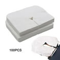 thumbnail image 4 of Wswqop Set of 100 Disposable Face Cradle Covers Ultra Soft Headrest Covers Pillow Cushion Cover for Beauty Salon Bed Massage Chairs 30g Fabric, 4 of 9