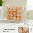 thumbnail image 5 of Auto Flip Egg Organizer  3-Tier Egg Holder Storage 30 Count  Egg Storage, 5 of 5