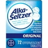 Alka-Seltzer Effervescent Tablets, Original 72 ea (Pack of 2)