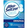 Alka-Seltzer Effervescent Tablets, Original 72 ea (Pack of 2)