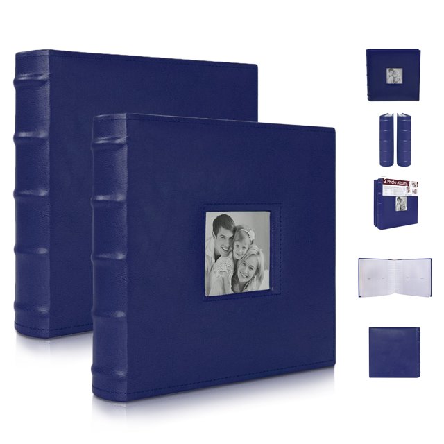 Álbum Fotográfico Betco Color Azul para 400 Fotos Set Paquete 2 Piezas