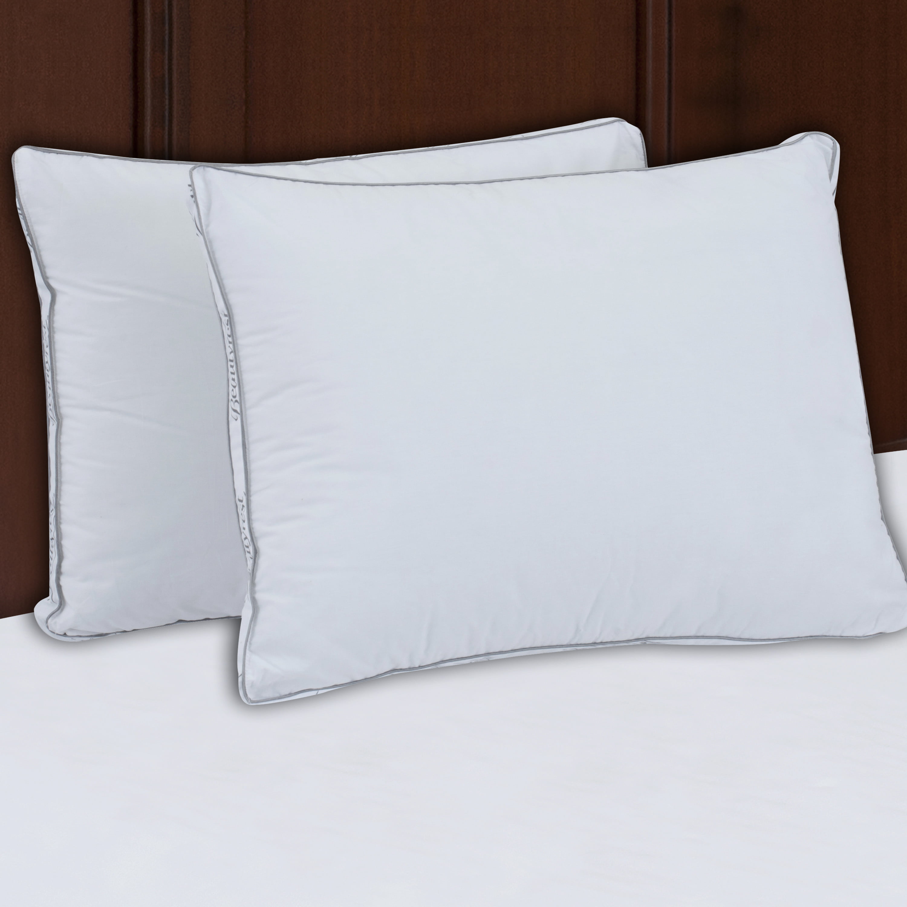 Beautyrest Bed Pillow Set of 2 Extr Firm Cotton Spa Bedroom Comfort Neck Support 