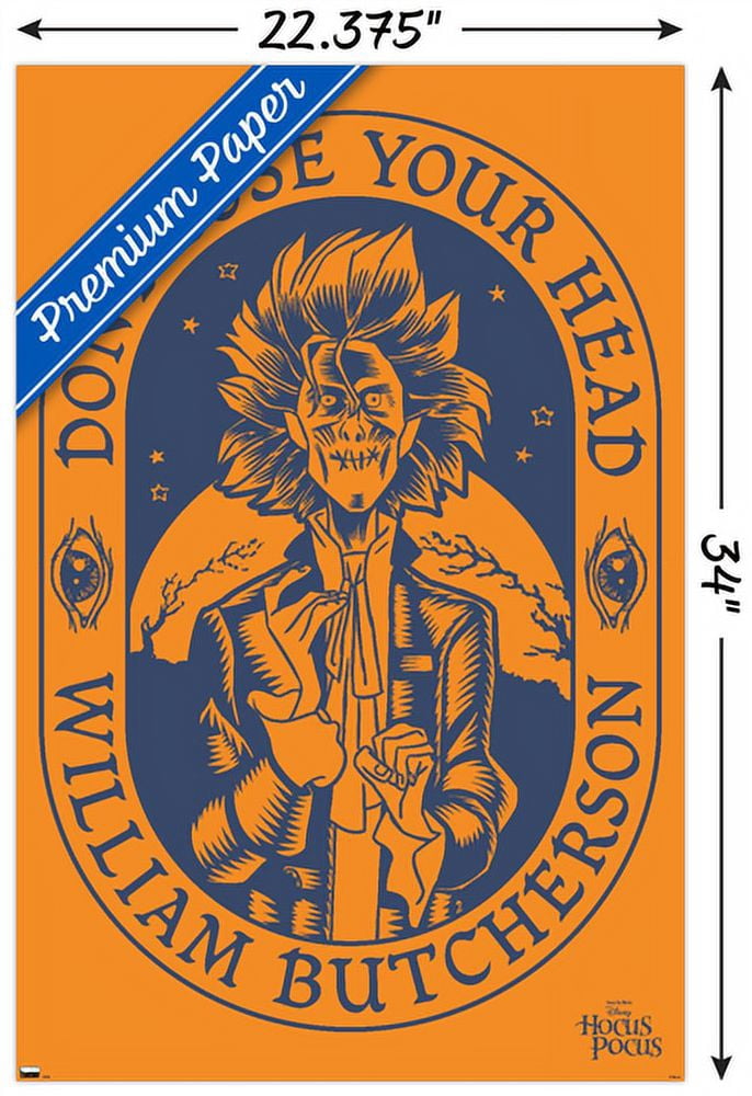 Disney Hocus Pocus - William Butcherson Wall Poster, 22.375" x 34"