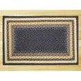 thumbnail image 2 of Earth Rugs C-79 Lt. Blue / Dk. Blue / Mustard Oval Braided Rug 4 Feet x 6 Feet, 2 of 2