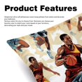 thumbnail image 2 of Basketball Luxurious Velvet Throw Pillow Covers with Unique Patterns - Set of 2 Throw Pillow Inserts Included for Home Decor, 16x16, 18x18, 20x20 Inches, 2 of 6