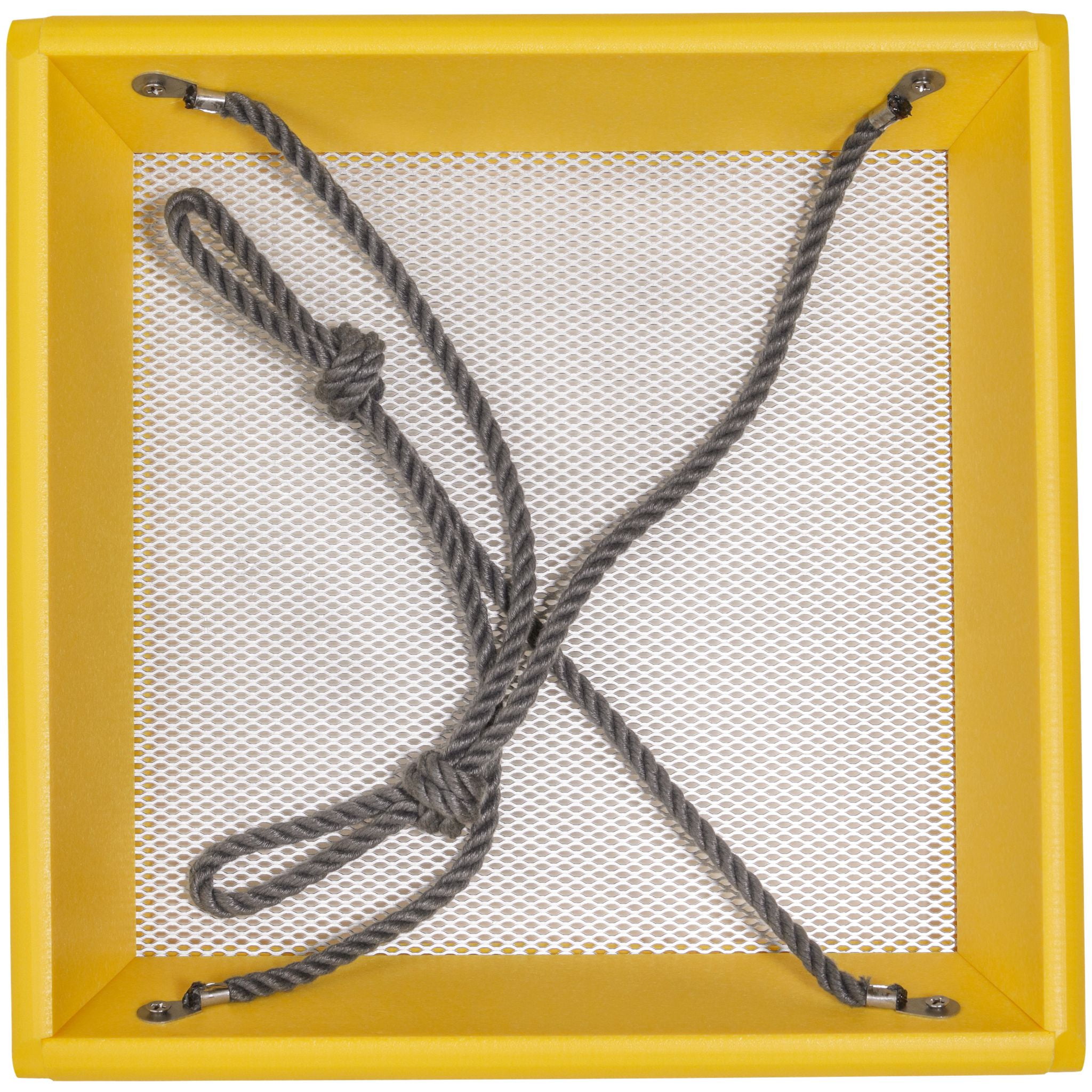 Birds Choice 11.25 inch Color Pop Hanging Tray Bird Feeder, Yellow/Gray