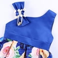 thumbnail image 3 of Girls One Shoulder Flower Dress Pageant Party Floral Formal Dresses 3-9T, 3 of 6