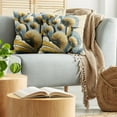 thumbnail image 5 of Ambesonne Floral Eucalyptus Throw Pillow Cover 2 Pack, Summery Thistles, 24", Mustard Blue Grey Cream, 5 of 7