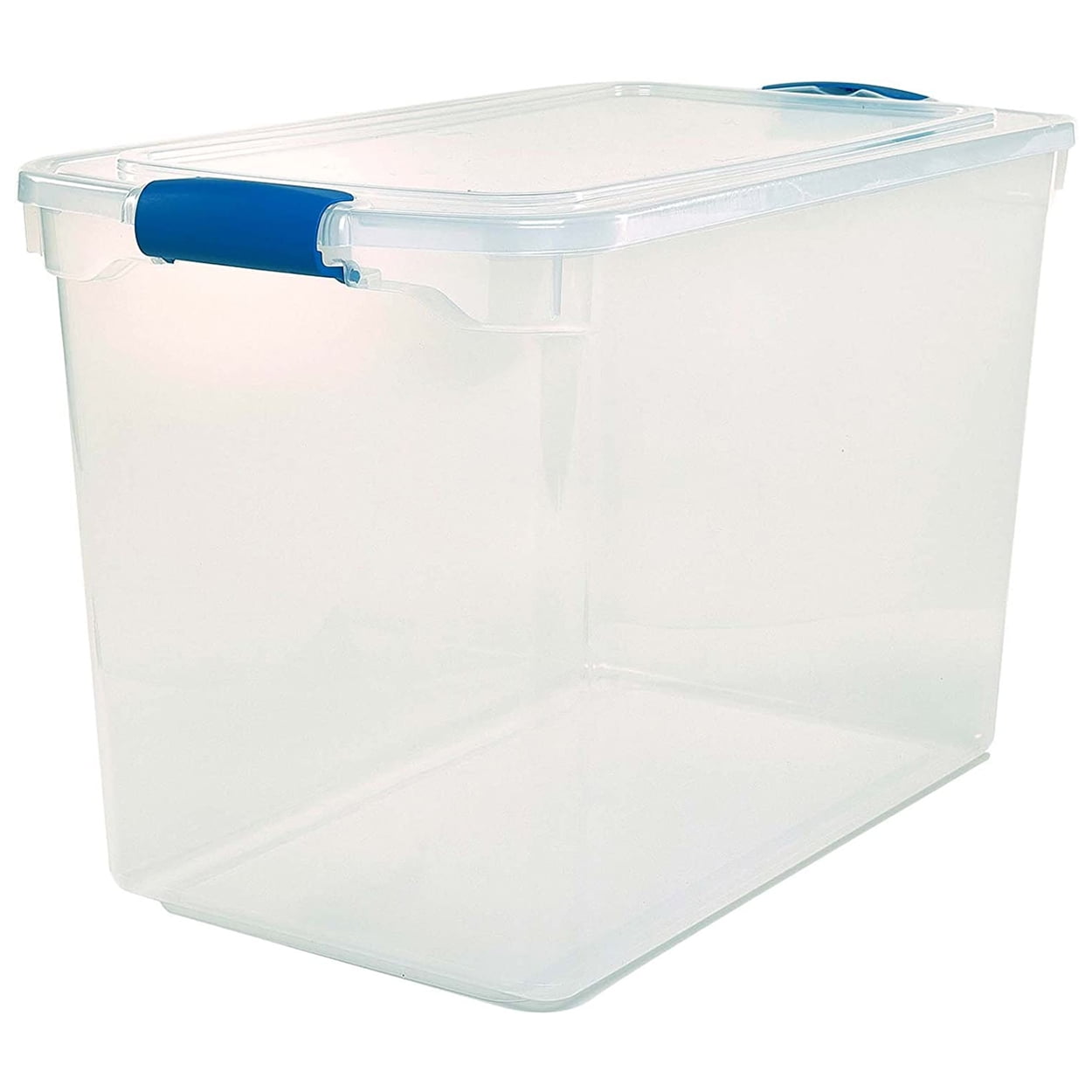 Homz 112 Quart Heavy Duty Modular Stackable Storage Containers, Clear
