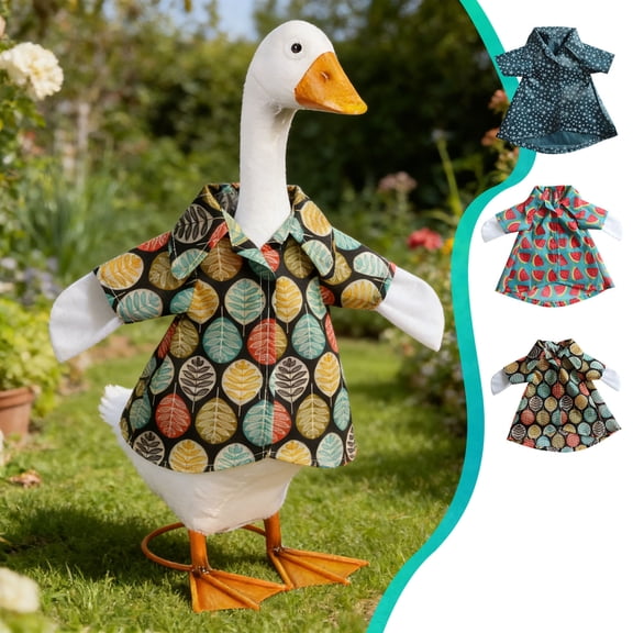 XGFHYJEH Porch Goose Outfits, Porch Goose Clothes Clearance, Goose Clothes for Porch Goose, Goose Costume 23'' for Outdoor Outside Front Porch Garden Yard Lawn