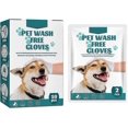 thumbnail image 1 of Pet Clean Wash Free Gloves, Pet Grooming Gloves, Pet Disposable Glove Wipes, Pet No Rinse Wipes, Pet Clean Wash Free Gloves, 1 of 5