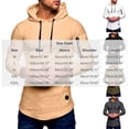 thumbnail image 3 of Elvqul Sports Tops for Men Long Sleeve Lightweight Hooded Shirt Pullover Solid Color Big and Tall Relaxed Fit Mens T-Shirt, 3 of 6